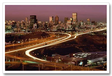 Johannesburg at dusk