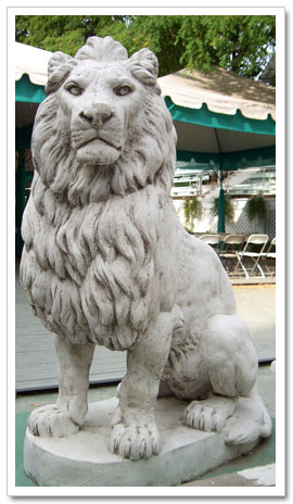 Lion statue