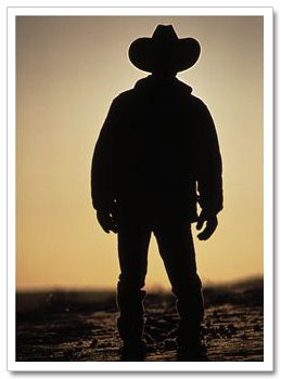 Cowboy silhouette
